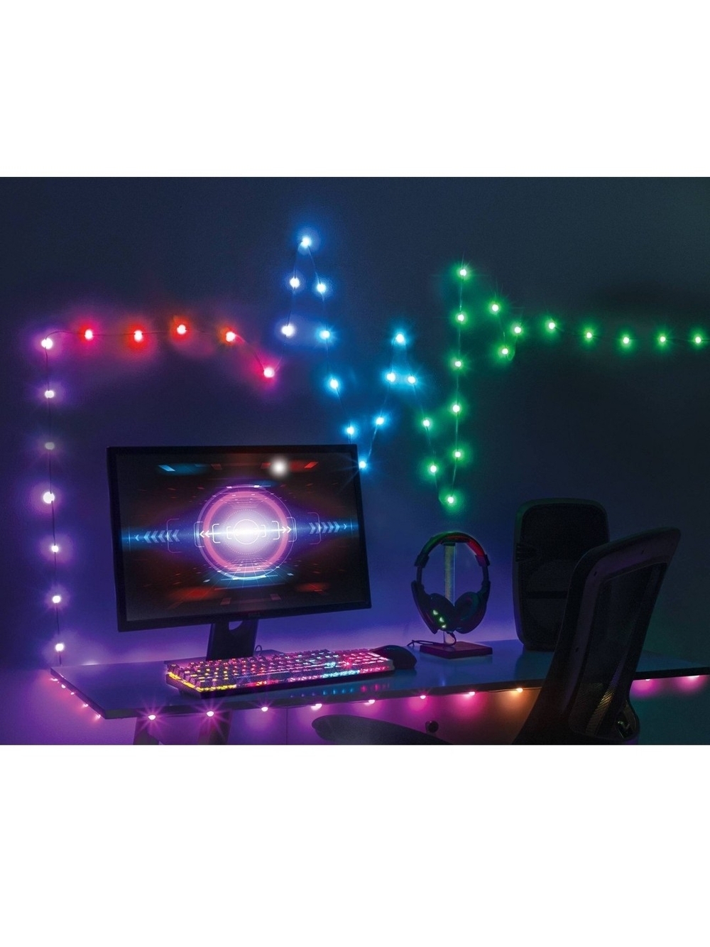 Multicolor Color Flow Dot Lights - Sound Reactive LED String - Picture 3 of 4